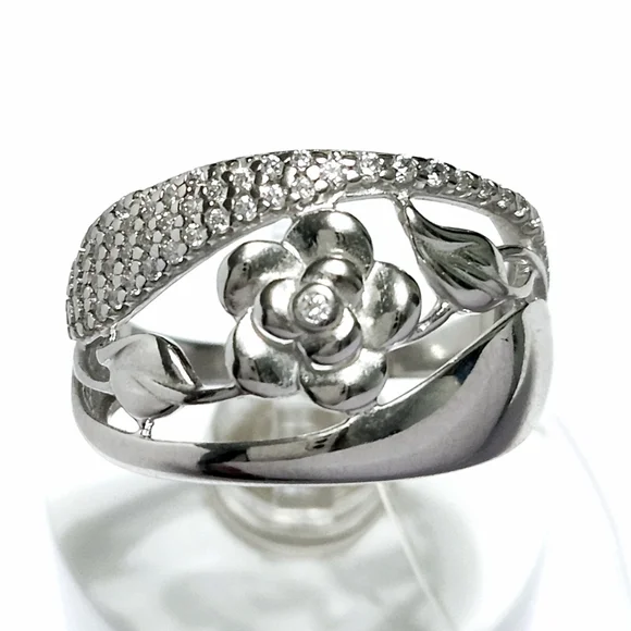 Sterling Silver ROSE🌹 ring size 7.5 - Picture 7 of 12